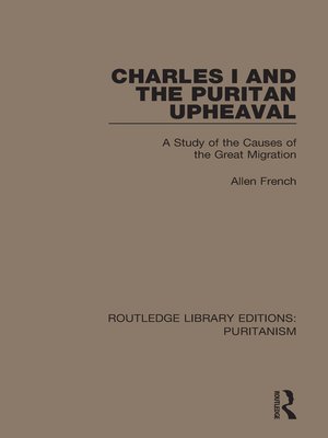 cover image of Charles I and the Puritan Upheaval